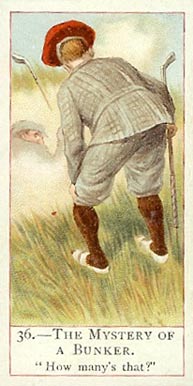 1900 Cope Bros & Co. Cope's Golfers The Mystery of a Bunker #36 Golf Card