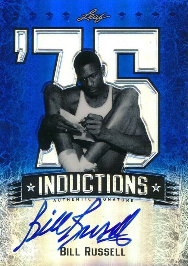 2012 Leaf Metal Inductions Autographs Bill Russell #I-BR1 Basketball Card