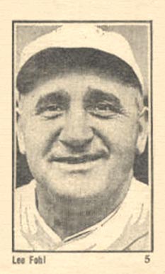 1923 Maple Crispette Lee Fohl #5 Baseball Card