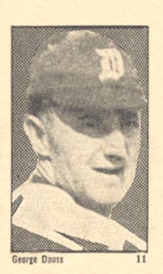 1923 Maple Crispette George Dauss #11 Baseball Card