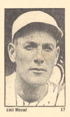 1923 Maple Crispette Emil Meusel #17 Baseball Card
