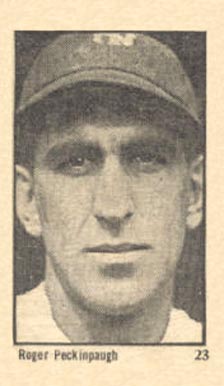 1923 Maple Crispette Roger Peckinpaugh #23 Baseball Card