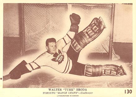 1940 O-Pee-Chee Walter "Turk" Broda #130 Hockey Card