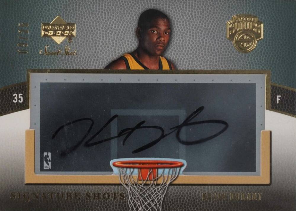 2007 Upper Deck Sweet Shot Signature Shots Acetate Kevin Durant #SA-KD Basketball Card