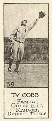 1924 Willard Chocolate Sports Champions Ty Cobb #39 Baseball Card