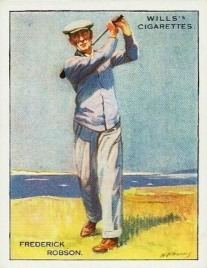 1930 W.D. & H.O. Wills Famous Golfers Frederick Robson #19 Golf Card