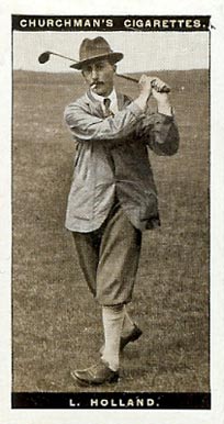 1927 WA & AC Churchman's Famous Golfers-Small L. Holland #23 Golf Card