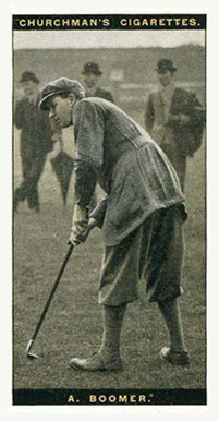 1927 WA & AC Churchman's Famous Golfers-Small A. Boomer #5 Golf Card