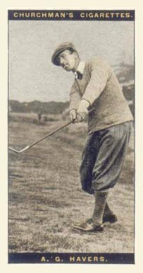 1927 WA & AC Churchman's Famous Golfers-Small A.G. Havers #17 Golf Card
