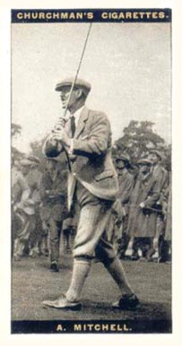 1927 WA & AC Churchman's Famous Golfers-Small A. Mitchell #31 Golf Card
