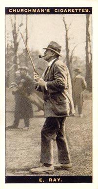 1927 WA & AC Churchman's Famous Golfers-Small E. Ray #35 Golf Card