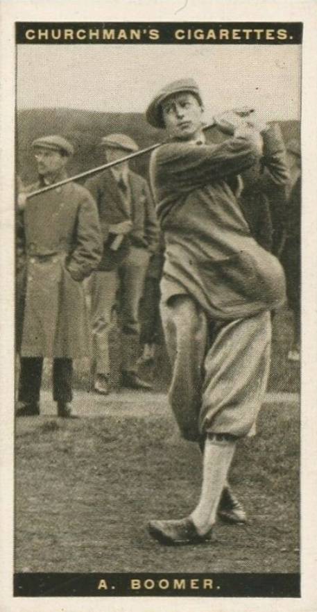 1927 WA & AC Churchman's Famous Golfers-Small A. Boomer #4 Golf Card