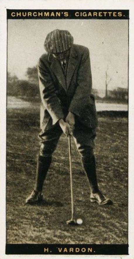 1927 WA & AC Churchman's Famous Golfers-Small Harry Vardon #46 Golf Card