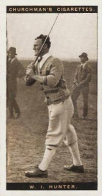 1927 WA & AC Churchman's Famous Golfers-Small W.I. Hunter #24 Golf Card