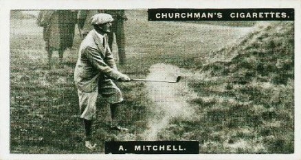 1927 WA & AC Churchman's Famous Golfers-Small Abe Mitchell #32 Golf Card
