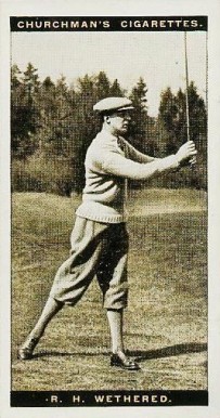1927 WA & AC Churchman's Famous Golfers-Small R.J. Wethered #48 Golf Card