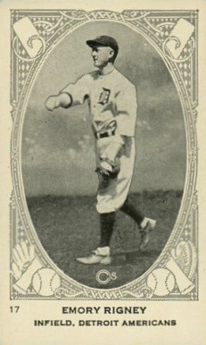 1922 Neilson's Chocolate Type 1 Emory Rigney #17 Baseball Card