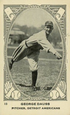 1922 Neilson's Chocolate Type 1 George Dauss #18 Baseball Card