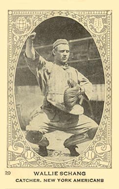 1922 Neilson's Chocolate Type 1 Wallie Schang #20 Baseball Card