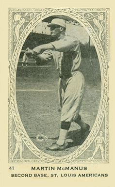 1922 Neilson's Chocolate Type 1 Martin McManus #41 Baseball Card