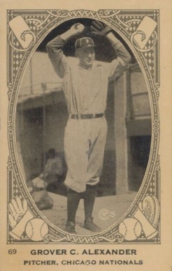 1922 Neilson's Chocolate Type 1 Grover C. Alexander #69 Baseball Card