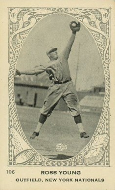 1922 Neilson's Chocolate Type 1 Ross Young #106 Baseball Card