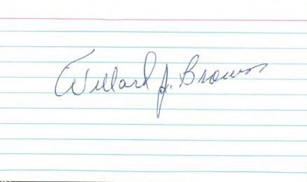 1999 HOF Autograph Index, Postcards, Album, Photo, etc Willard Brown #29 Baseball Card