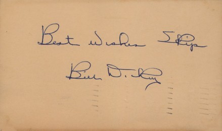 1999 HOF Autograph Index, Postcards, Album, Photo, etc Bill Dickey # Baseball Card