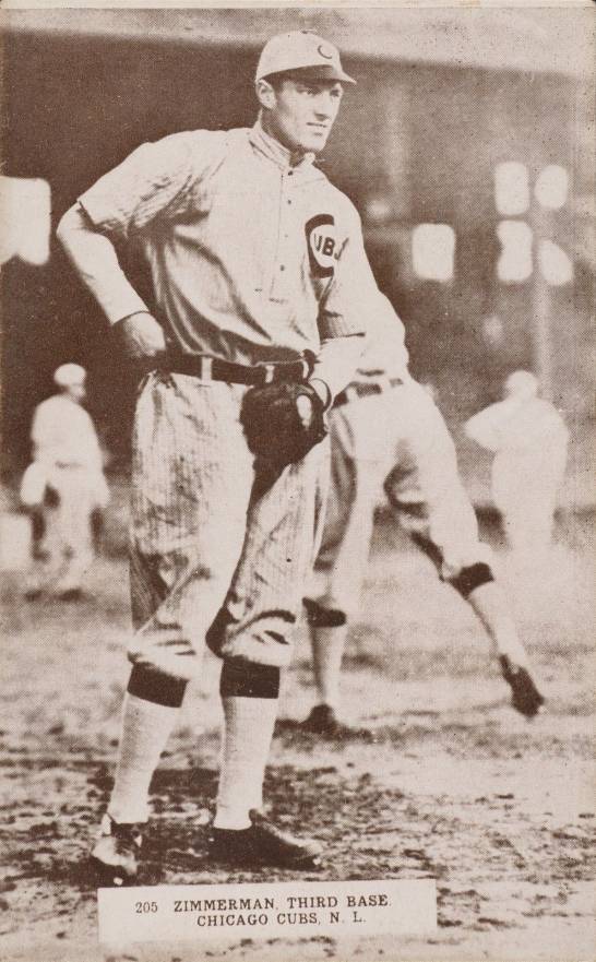 1913 Pinkerton Score/Photo/Postcard Heinie Zimmerman #205 Baseball Card