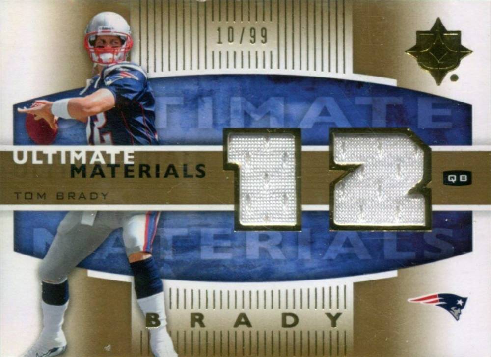 2007 Ultimate Collection Ultimate Materials Tom Brady #UMTB2 Football Card