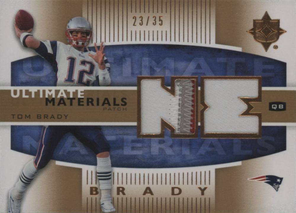 2007 Ultimate Collection Ultimate Materials Tom Brady #UM-TB Football Card