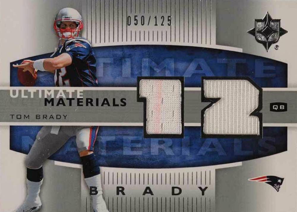 2007 Ultimate Collection Ultimate Materials Tom Brady #UMTB2 Football Card