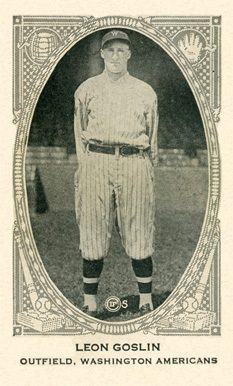 1922 Neilson's Chocolate Type 2 Leon Goslin # Baseball Card