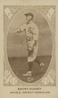 1922 Neilson's Chocolate Type 2 Emory Rigney # Baseball Card