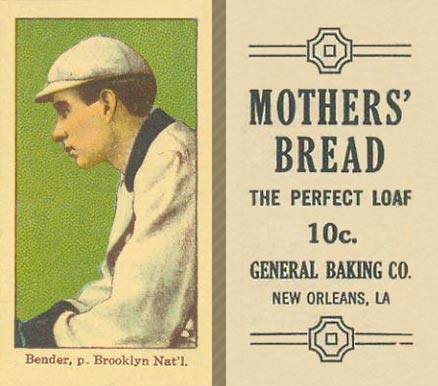1916 Mothers' Bread Chief Bender # Baseball Card