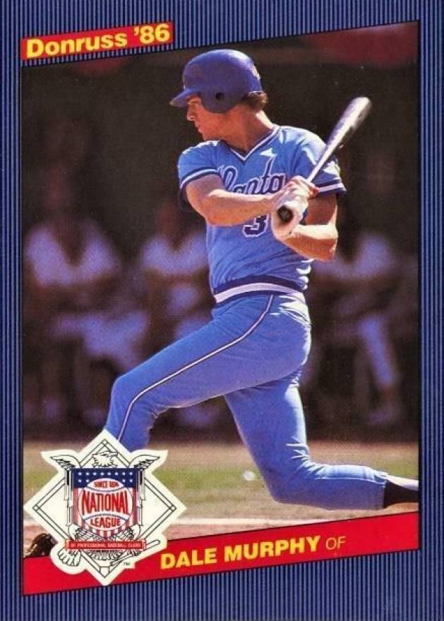 1986 Donruss All-Stars Dale Murphy #4 Baseball Card