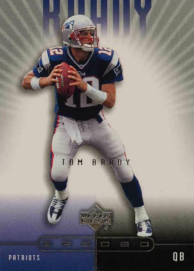 2002 Upper Deck Graded Tom Brady #53 Football Card