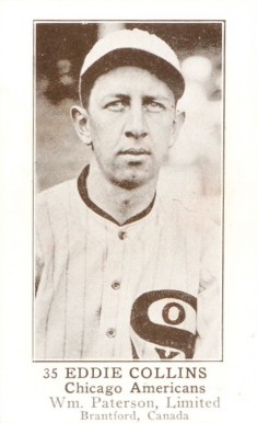 1923 William Paterson Eddie Collins #35 Baseball Card