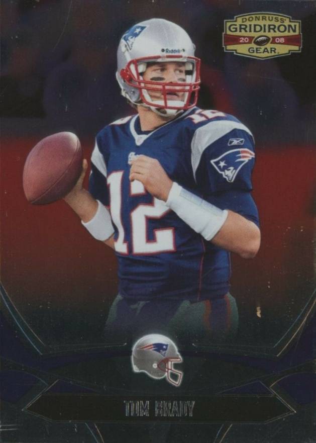 2008 Donruss Gridiron Gear Tom Brady #58 Football Card