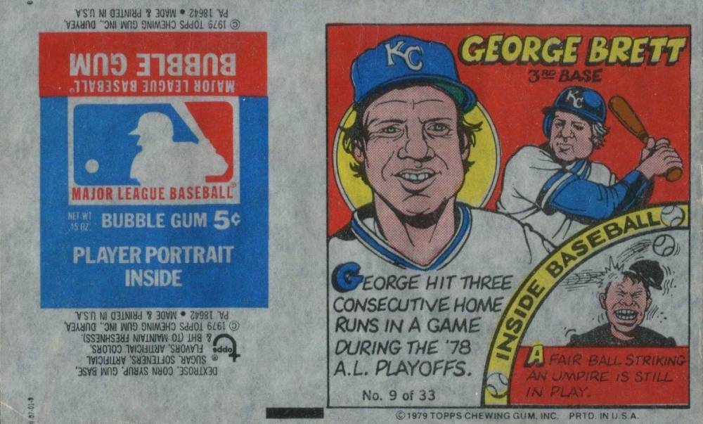1979 Topps Comics George Brett #9 Baseball Card