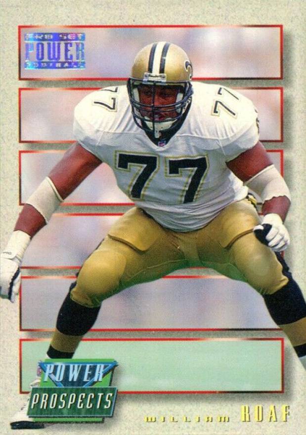 1993 Pro Set Power Update Power Prospects William Roaf #PP56 Football Card