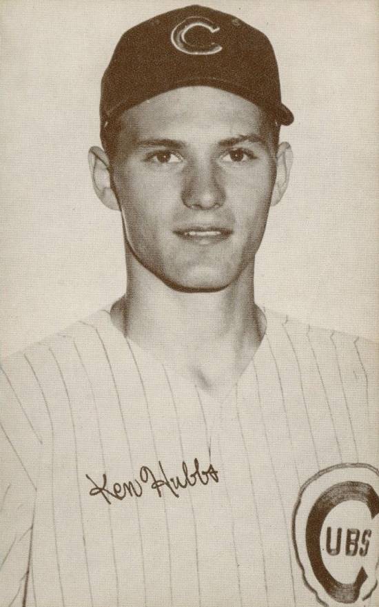 1963 Exhibits Ken Hubbs # Baseball Card