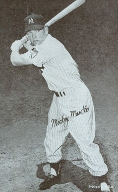 1963 Exhibits Mickey Mantle # Baseball Card