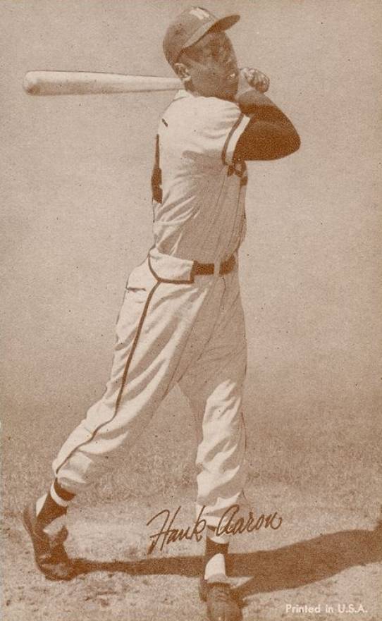 1963 Exhibits Hank Aaron # Baseball Card