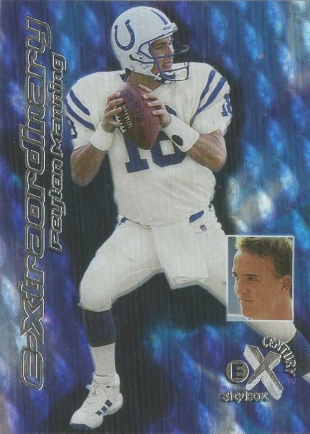 1999 Skybox E-X Century E-xtraordinary Peyton Manning #15 Football Card