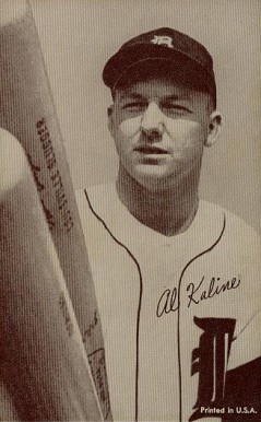 1962 Exhibits Statistic Back Al Kaline # Baseball Card