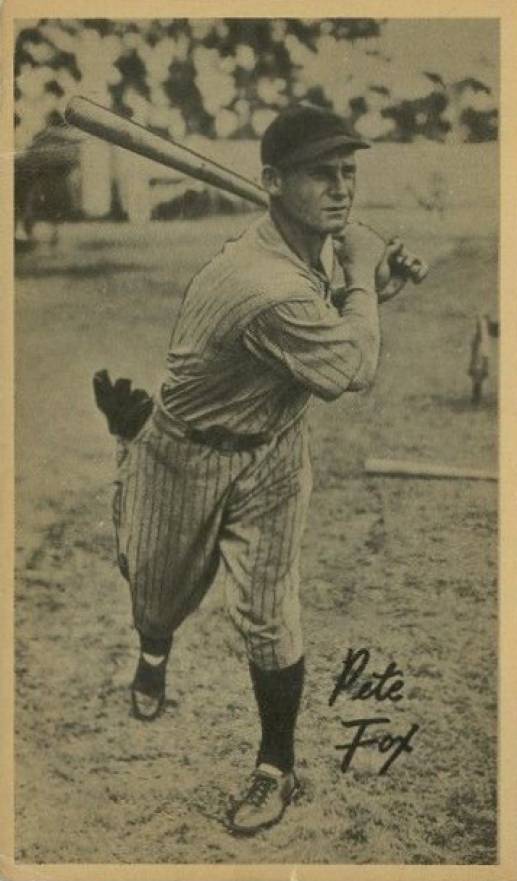 1937 Goudey Premiums-Type 4 Pete Fox # Baseball Card