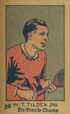 1926 W512 Hand Cut W.T. Tilden #36 Other Sports Card