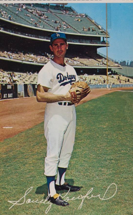 1962 L.A. Dodgers Postcards (1962-65) Sandy Koufax #50318 Baseball Card