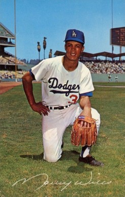 1962 L.A. Dodgers Postcards (1962-65) Maury Wills #50324 Baseball Card